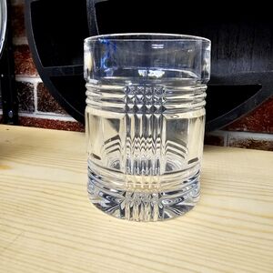 Vintage Ralph Lauren GLEN PLAID Crystal DOF Whiskey Glass.